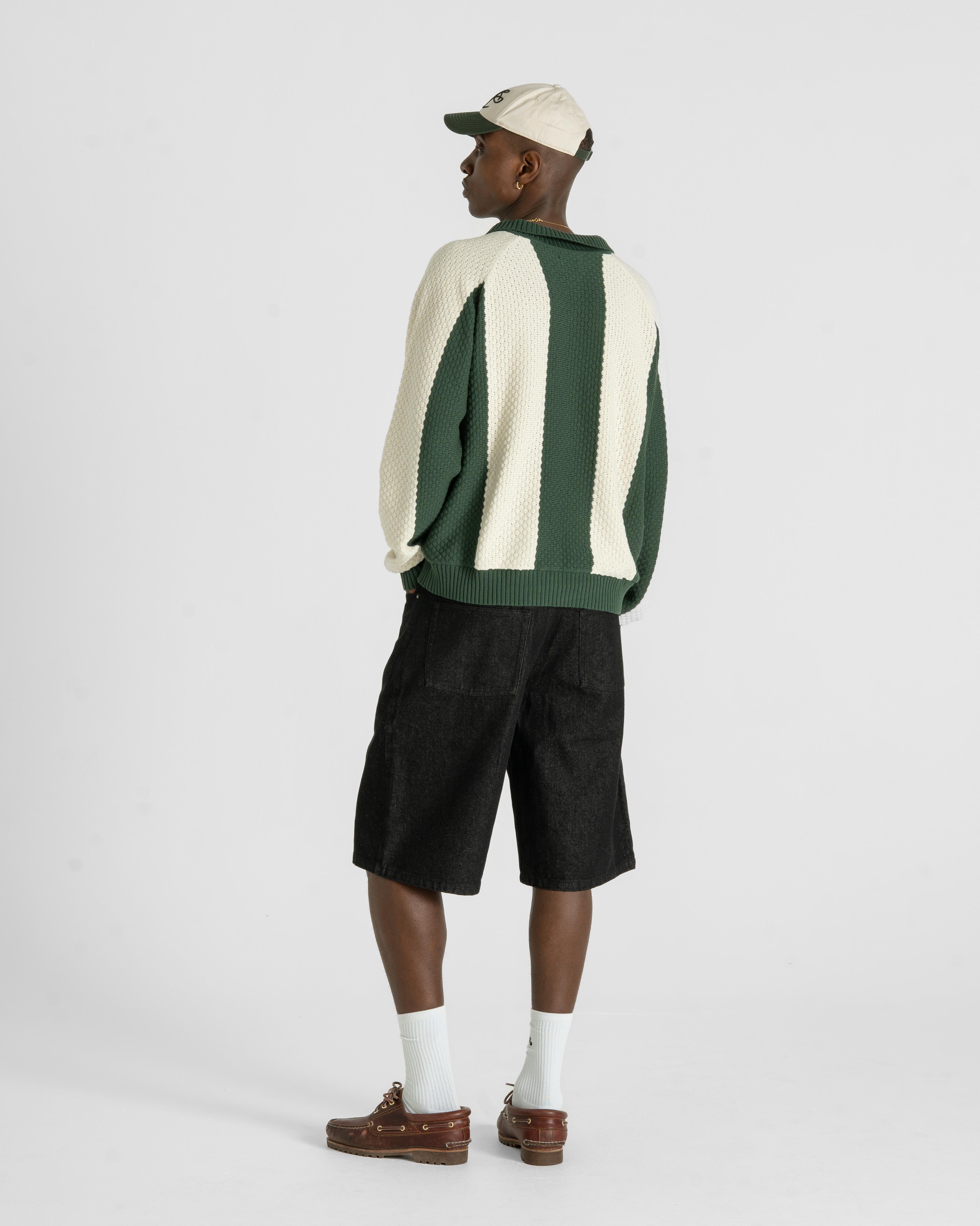 SC Football Knit Green/beige